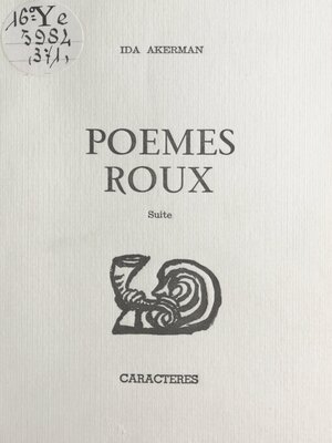 cover image of Poèmes roux